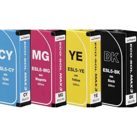 TINTA ROLAND ESL5 ECO-SOL3 MAX 220 ml (CYAN)