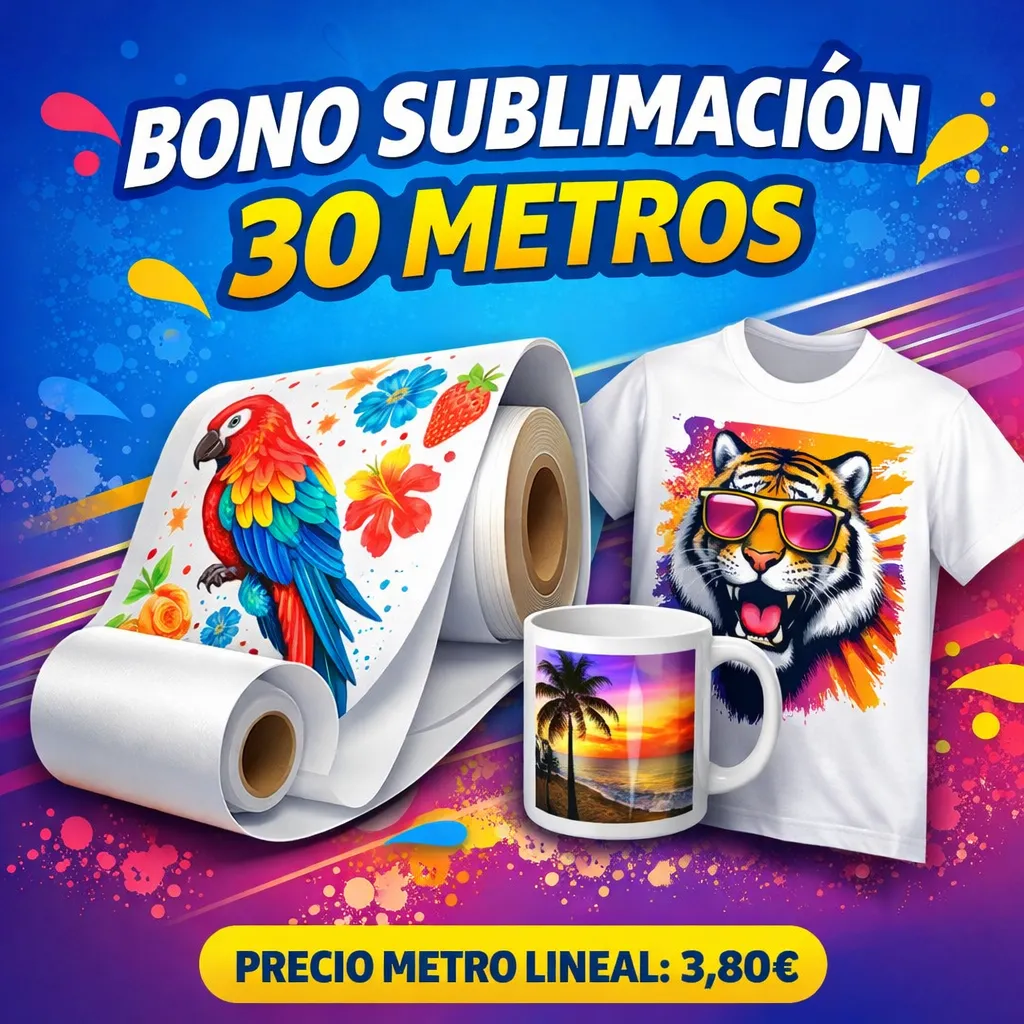 BONO SUBLIMACION 50 METROS A 3,80€