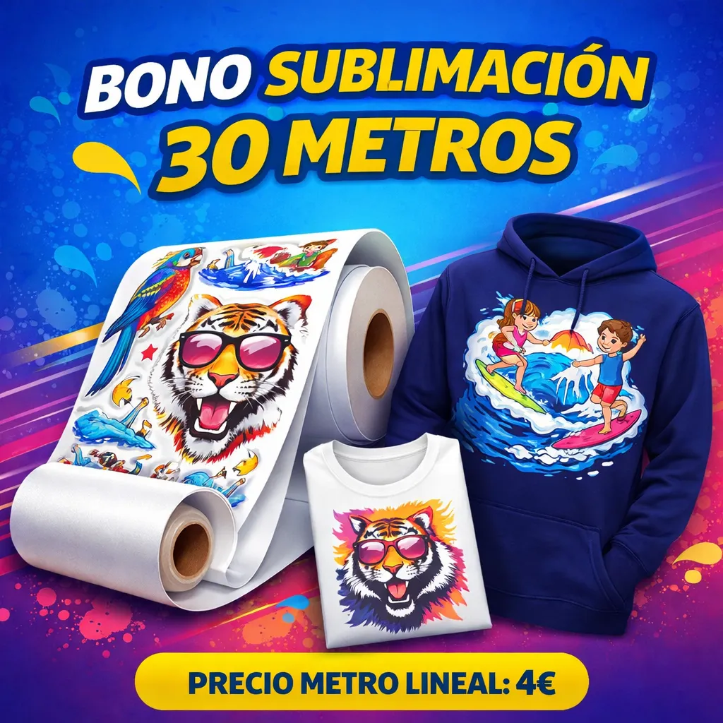 BONO SUBLIMACIÓN 30 METROS A 4€