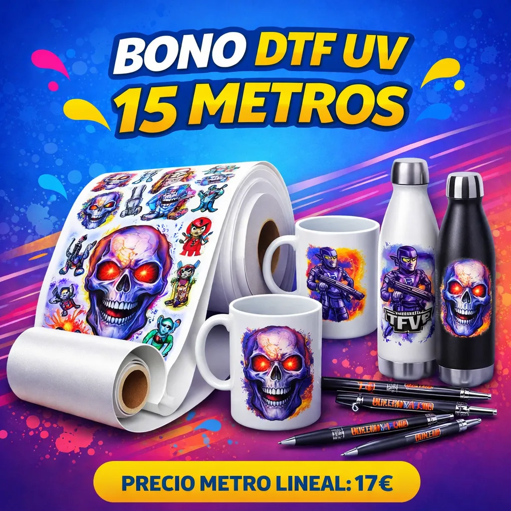BONO DTF UV 15 METROS A 17€