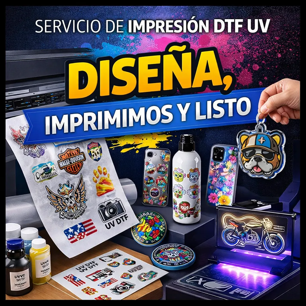 IMPRESIÓN DTF UV (BAJA VISCOSIDAD)